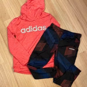 Girls adidas lightweight sweatsuit size 6